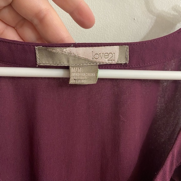 Forever 21 purple halter tie neck dress size medium - Picture 4 of 5